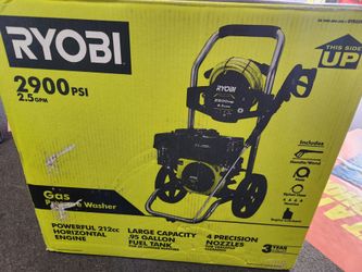 Ryobi 2900 Psi 212cc gas pressure washer