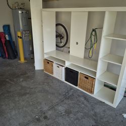 White IKEA TV Stand For Living Room Or Bedroom