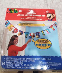 Mario Brothers Decorations NEW