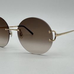 CARTIER SIGNATURE C DE C DECOR GOLD SUNGLASSES CT0036RS NEW 100% GENUINE ~$1370