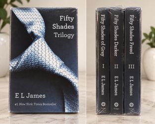 Fifty Shades Trilogy Boxed Set by E L James, SEALED