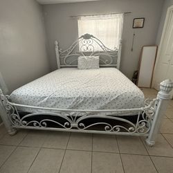 $400 King Size Bed Frame + Mattress + Box Springs