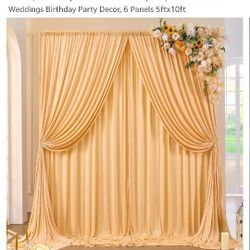 4 Cortinas Para Fiesta/ Party  Backdrop Decorations 