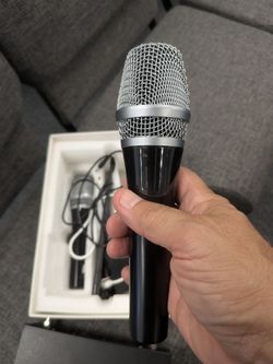 Two wireless microphones