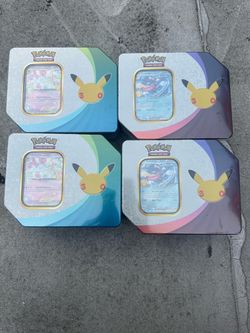 Pokémon 30th Anniversary Greninja ex & Sylveon ex Tins - New
