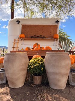 Set of 2 Large Tall Jar Pot Planters