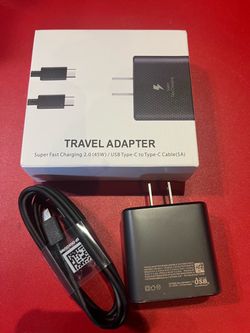 45W Super Fast Charger USB-C to Type-C Charger Fast Charging for Samsung Galaxy S25/S25 Ultra/S25+/S24 Ultra/S24/S24+/S23 Ultra/S23/S22/S20/S21