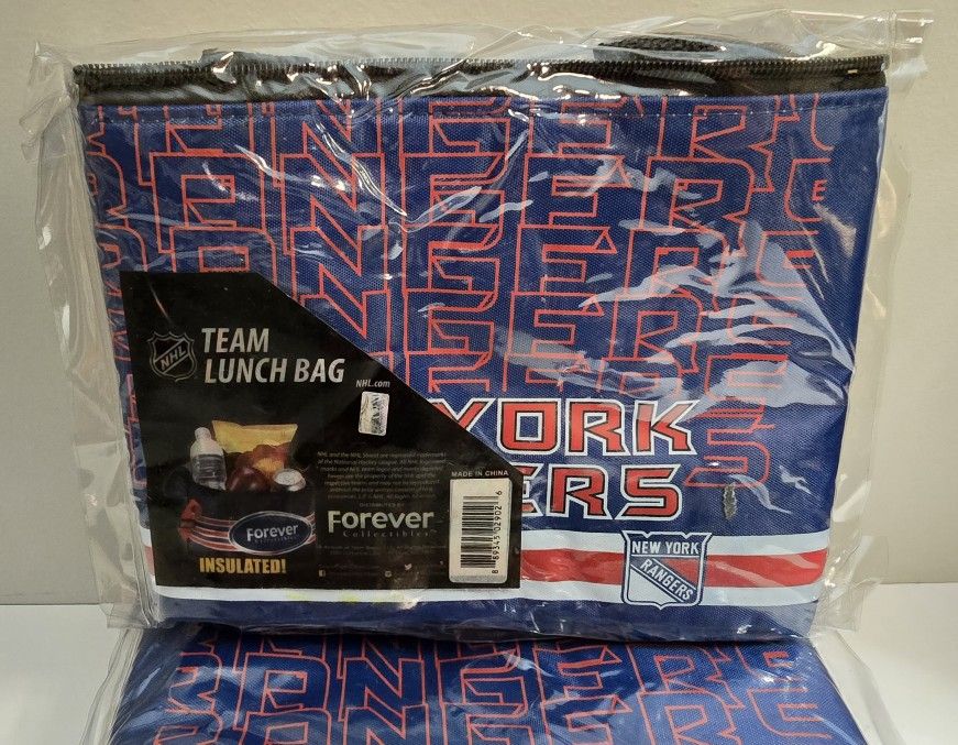 New York Rangers NHL Lunch Box Cooler Bag Forever Collectibles NEW