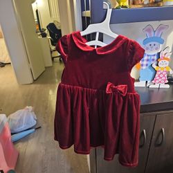 RED DRESS 12-18 M