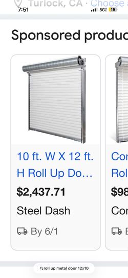 Roll up garage door