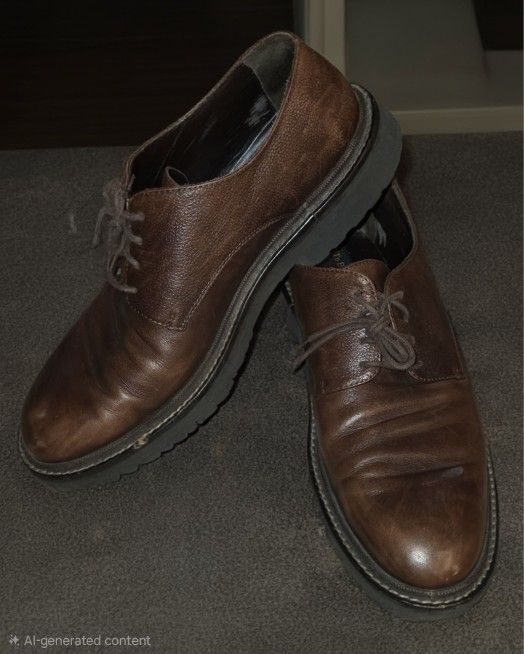 To Boot New York Men’s 9.5 Brown Leather Oxford Dress Shoes Made in Italy
