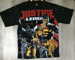 Justice League DC Comics AOP Batman Superman Flash Cyborg XL