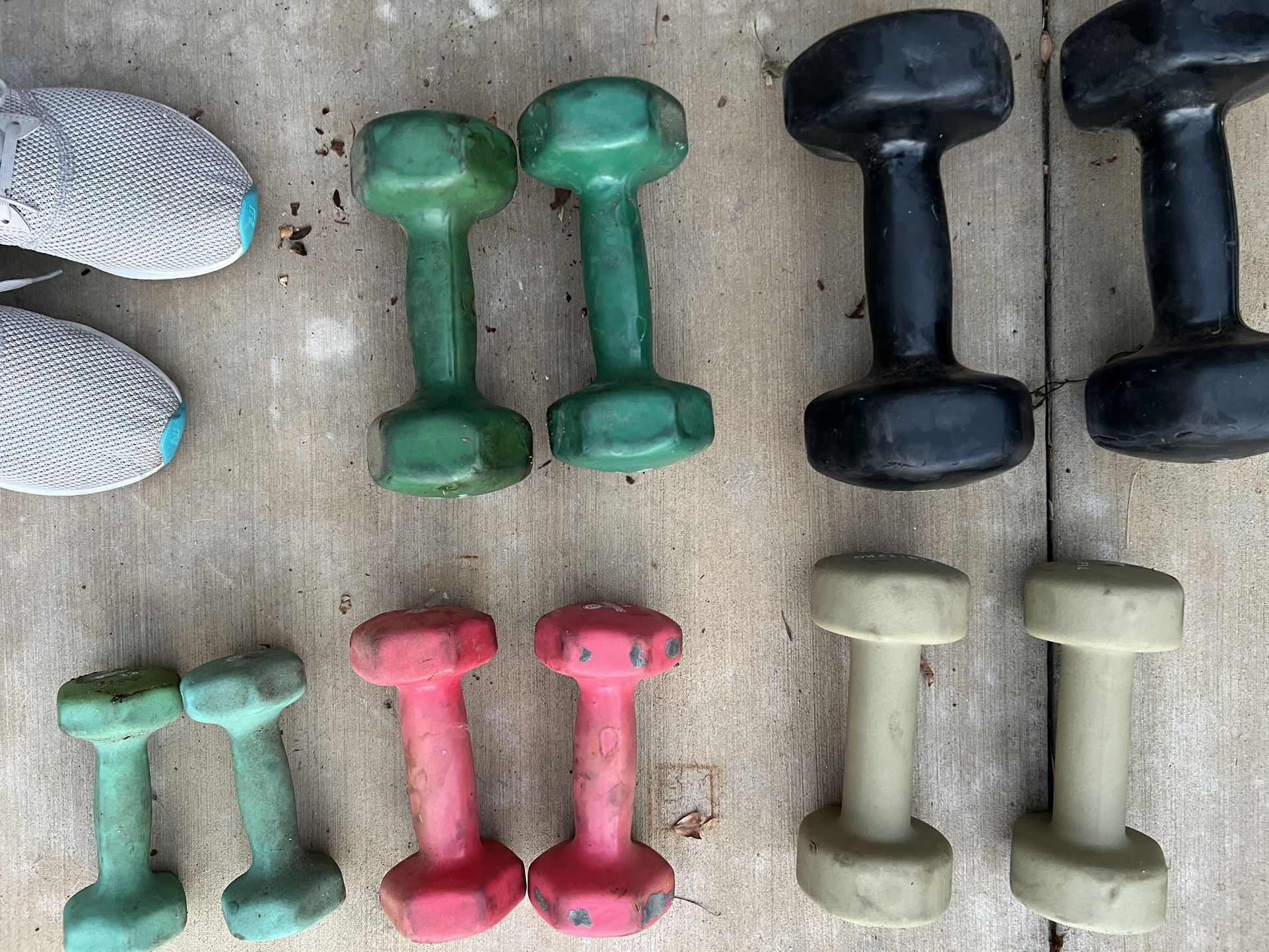 Dumbbell Weights 3,5,7,8 & 15 Lbs. All $50