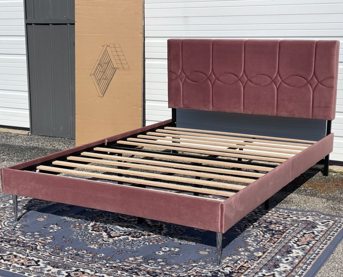New Adorable FULL Size Platform Bed Frame $175 Or $360 With New Mattress 