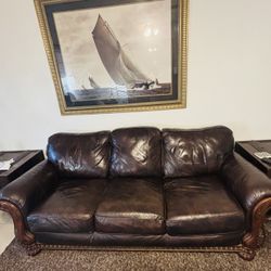 Leather Sofa And Love Seat