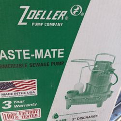 New Zoeller Sewage Pump
