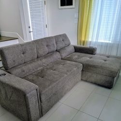$400 | Barely Used Sofa Chaise, Nutmeg 