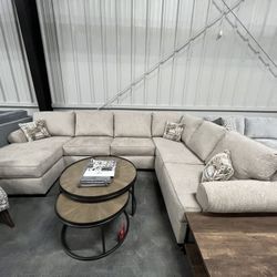 Beige Sectional 
