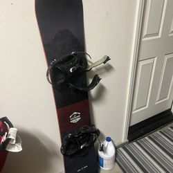 Snowboard and Bindings