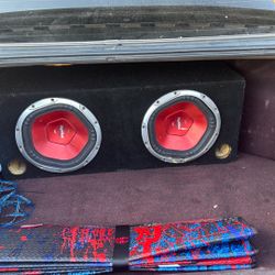 2 10 Subs Sony Xplod With Wiring Kit 