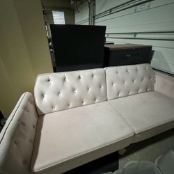 Pink Futon Couch 