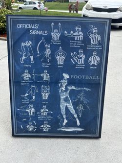 ~Like New Boys Football Picture Room Sports Decor~$10