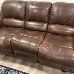 Reclining Leather Couches ( Powered Recliner)