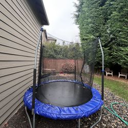 Trampoline, Bar Stools, Couch/bed, Wheelbarrow 