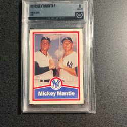 Mantle / Maris 1989 CMC Baseball Card- Graded 8