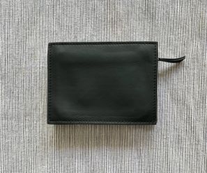 AT.KOLLEKTIVE NEW Open Box Bianca Saunders Edition Black Leather Zippered Wallet