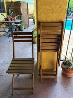 IKEA Folding Wood Chairs