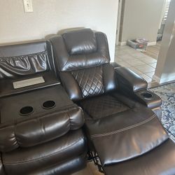 Leather Power Recliner LIKE NEW