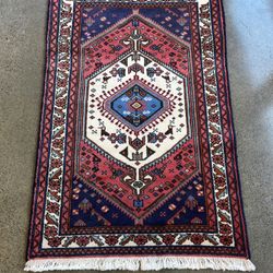 Wool Rug, Hand-knotted