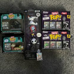 Mini Funko Pops And Metal Figures