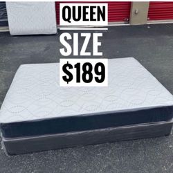 NEW Mattress Queen Size Regular With Box Spring // Offer  🚚