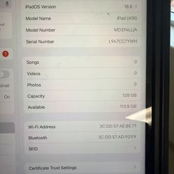 Apple iPad 10th Gen – 128GB (Wi-Fi) – Excellent Condition 