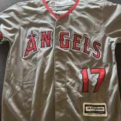 Shohei Ohtani Majestic Angels Jersey Kids Small