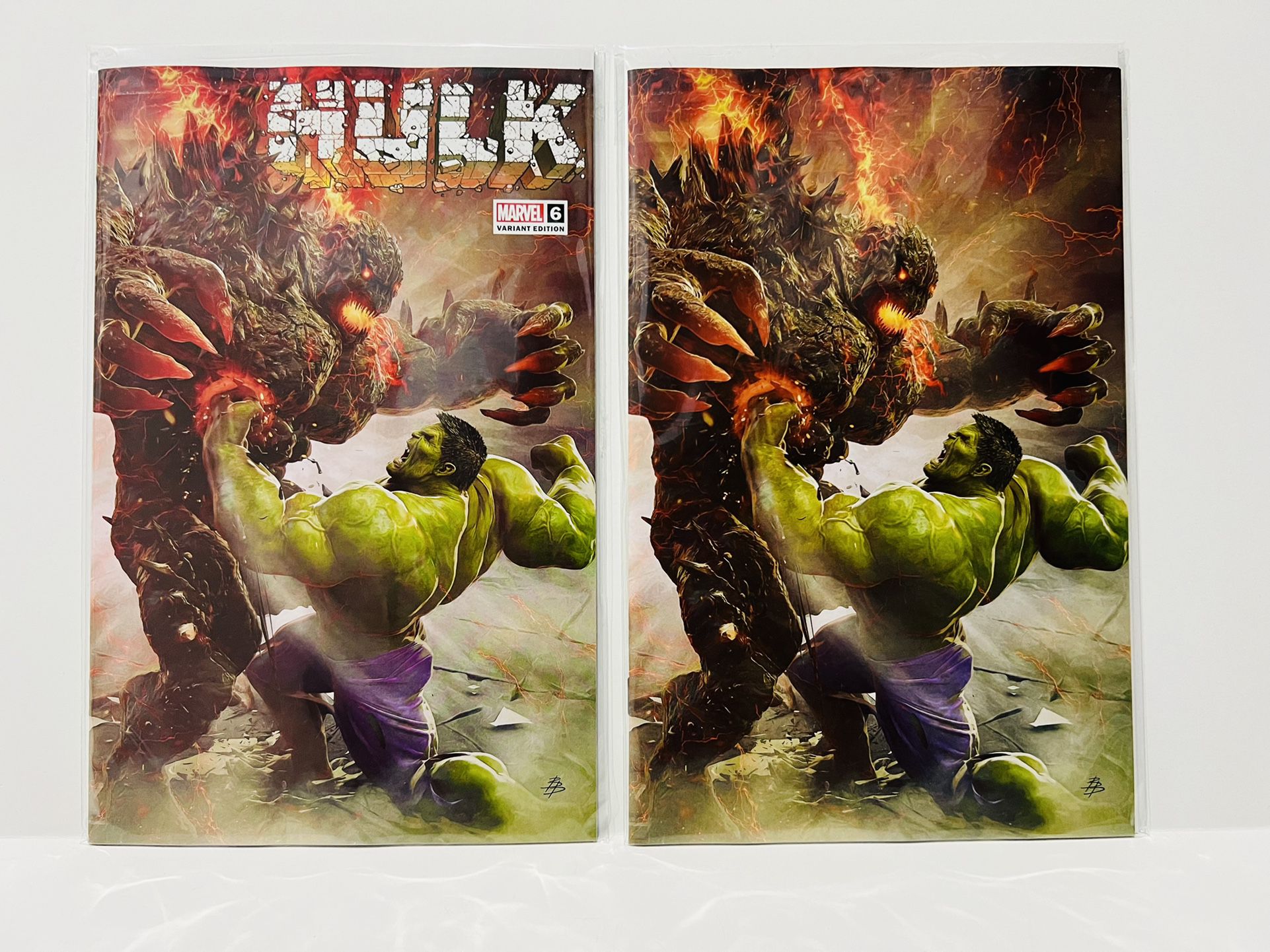  Hulk #6 Marvel Comics 2022 Björn Barends Trade Dress & Virgin Set Donny Cates