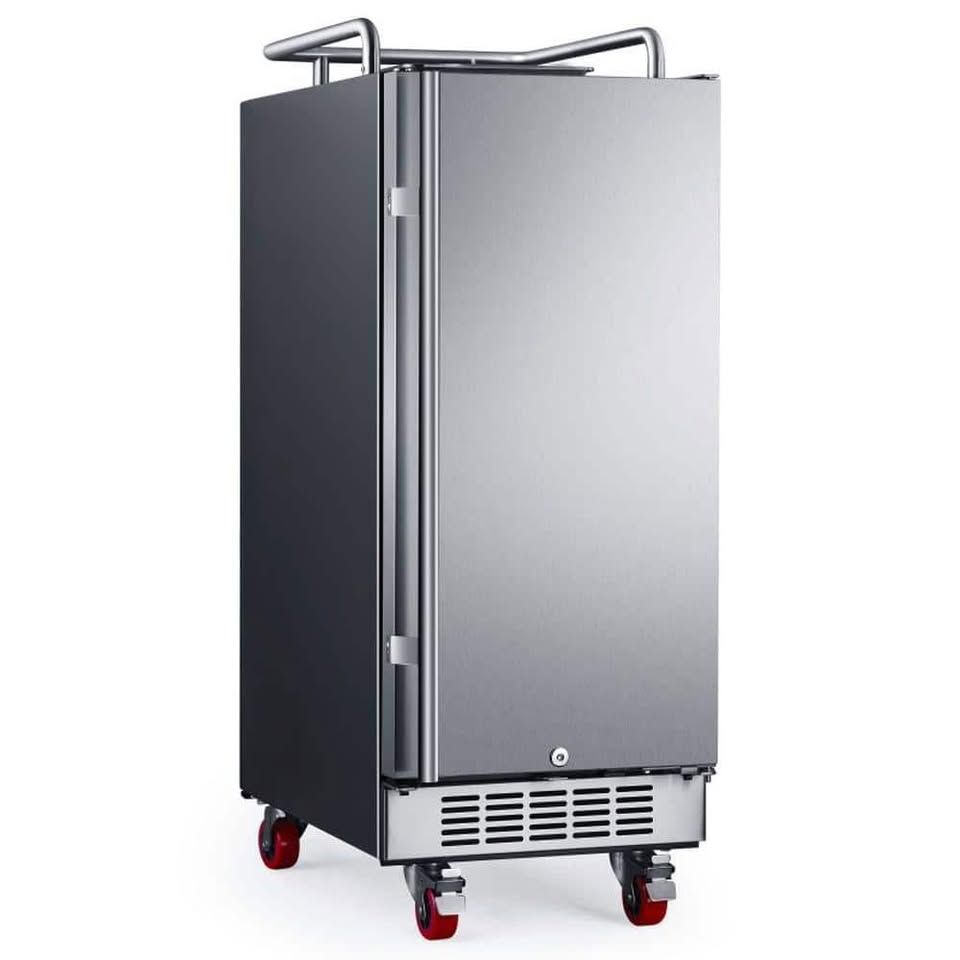 EdgeStar 15 Inch Wide Kegerator Conversion Refrigerator with Forced BR1500SS