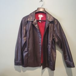 Men's Calvin Klein  Faux Leather Jacket