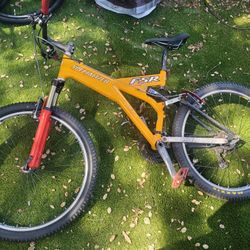 Yellow Specialized Mountain Bike 