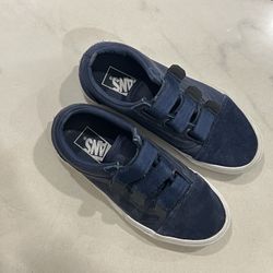 Navy Velcro Vans