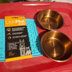 Bowls And Lickit Mat