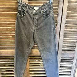 H&M Size 8 Grey Buttoned Jeans 