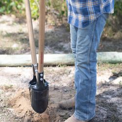 Wood hole post diggers