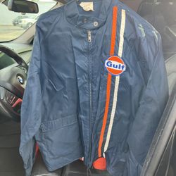 Very Rare Steve McQueen And Gulf Oil Racing  Team Windbreaker 