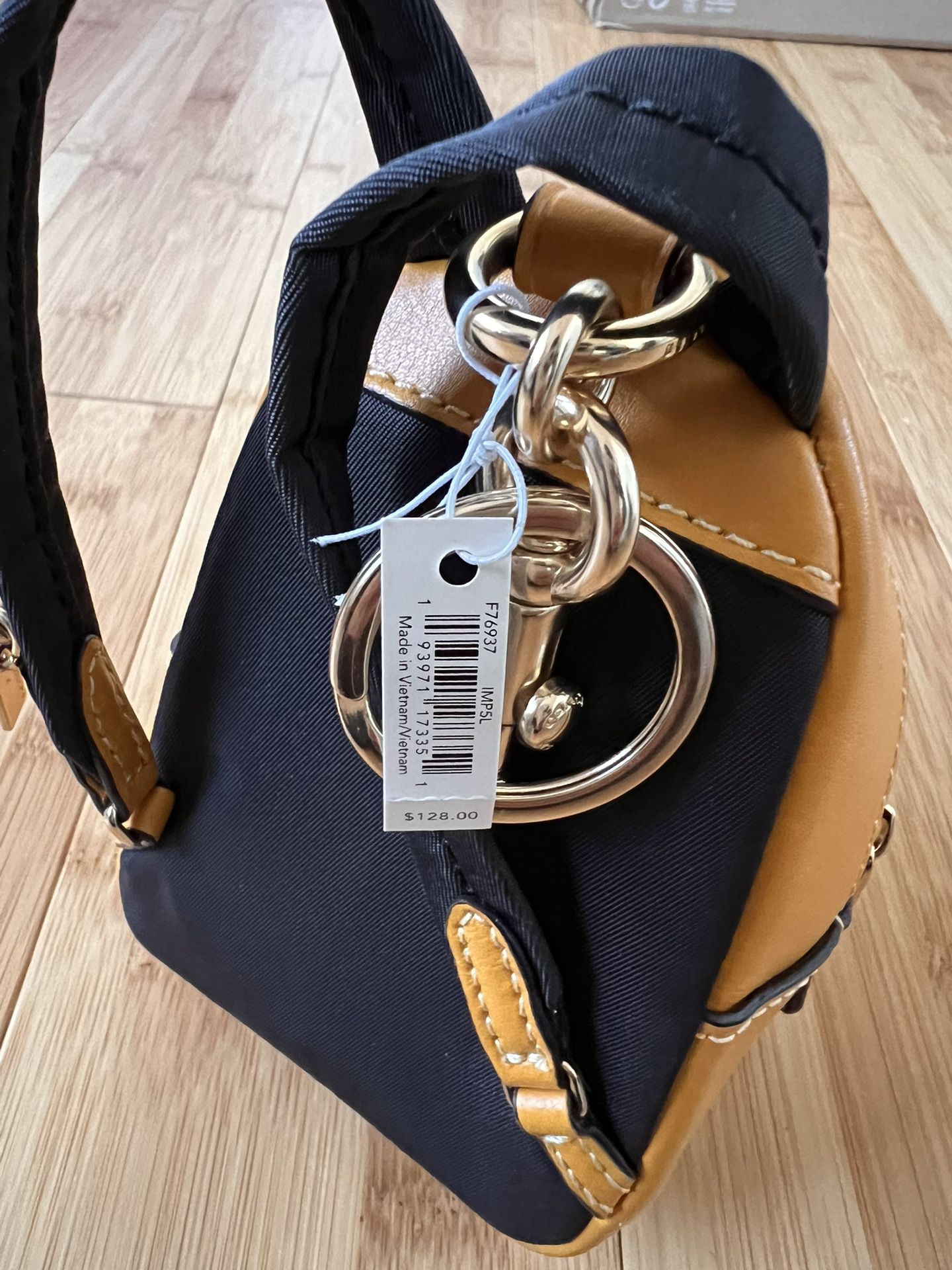 Brand  New Coach Mini Backpack Keychain 