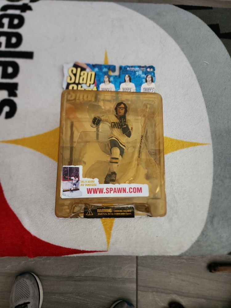 Vintage 1999 McFarlane Toys Slap Shot Jeff Hanson Figure with Blood New