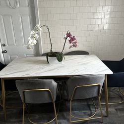 Faux marble Dining Table 