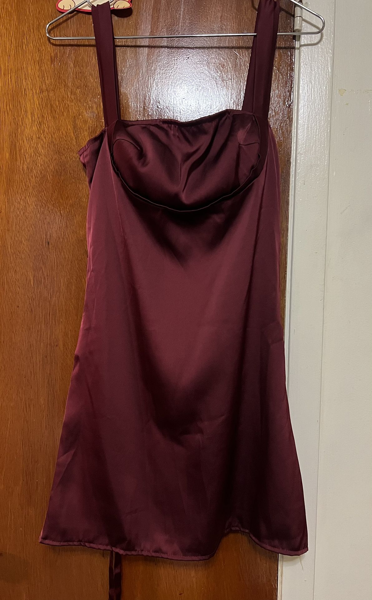 Red Satin Dress